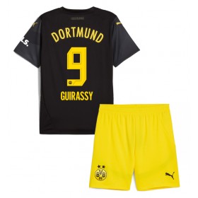 Borussia Dortmund Serhou Guirassy #9 Auswärtstrikot 2024-25 Kurzarm (+ kurze hosen)